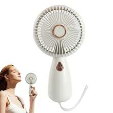 Ventilateur à main - Ventilateur portatif rechargeable USB avec lumière LED éblouissante, ventilateur personnel mini pour une utilisation intérieure et extérieure, ventilateur portable compact et rafraîchissant, ventilateur pliable et petit pour les voyages, le bureau, le camping, ventilateur à main de poche avec batterie longue durée, fonctionnement silencieux, idéal pour l'été, ventilateur rafraîchissant par temps chaud, ventilateur léger et portatif facile à transporter, ventilateur multi-vitesse réglable pour un usage quotidien et les activités de plein air