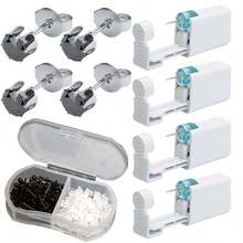 Bộ 5 khuyên tai kèm khuyên tai bằng nhựa cho bệnh nhiễm trùng tai, súng xỏ khuyên tai dùng một lần tích hợp khuyên tai - A7 - Xem 19