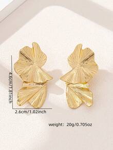 一对时尚优雅复古几何耳钉