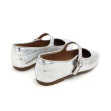 Mary Jane Flat Shoes Round Toe Ballet Flats For Women Dressy Fabric Business Flats Comfortable Classic Strap Flats For Office JUJU-1 - Bạc - Xem 7