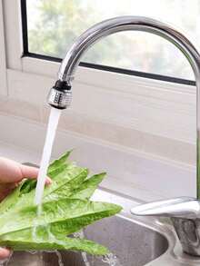 1 件厨房水龙头延长器，带防溅旋转喷雾器，适用于厨房/浴室/卫生间通用水槽，带水压增压器外部接头，具有两种可调节模式和更长的设计 - 中長款2模式軟管銀色大頭 - 查看 4