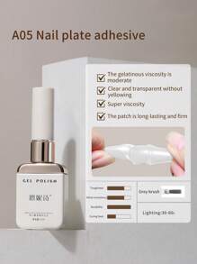 annies 12毫升凝胶底油和面油，高级底油面油沙龙套装，免擦拭可卸超亮面油，UV LED透明指甲油