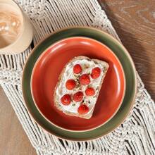 Mora Ceramic Artisan Matte Plates Set, 7.8 In - Set Of 6 - The Dessert, Salad, Appetizer, Small Dinner Etc Plate. Microwave, Oven, And Dishwasher Safe, Scratch Resistant. Kitchen Porcelain Dish,7683994 - 青碧色 - 查看 10