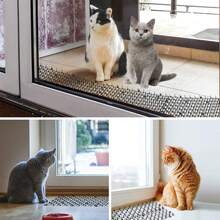 Tapete repelente para gatos, tapete para fezes com espinhos, repelente para gatos em móveis internos, cerca de jardim externa com barreira para animais
