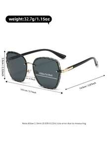 1 件男女通用方形镜框多色花卉镜片时尚眼镜，沙滩配饰，适合女性购物、驾驶、聚会、户外、旅行