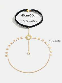 1 pieza Accesorio sexy para la pierna de la mujer, cadena de borlas de encaje, cadena de muslo de moda de lujo con elástico, joyería para el Body en la playa con forma de estrella de mar y rhinestones con borlas
