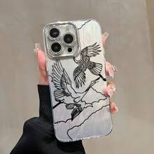 Funda para teléfono (1 unidad) Compatible con todos los modelos 16/15/14/13/12/11 (incluidos 13/14 Pro/15 Plus/16 Pro). Este nuevo y brillante modelo cuenta con tecnología IMD Laser, protector de lente de alta calidad y un diseño híbrido de alta calidad, resistente a los golpes. - Blanco - Ver 5