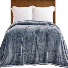 Exclusivo Mezcla Plush Fuzzy Fleece Throw Blanket Extra Large, Super Soft, Fluffy And Warm Blankets For Couch, Bed, All Season Use (50x70 Inches, Pink) - Azul marino mixto - Ver 1