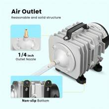 Aquarium Air Pump Aqua 6-Port Adjustable Valves Oxygen Fish Tank Pond Aerator