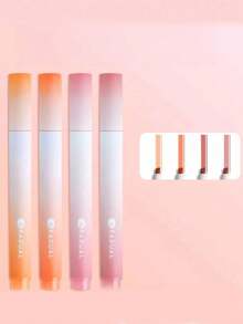 4支装彩色荧光笔，大容量荧光笔，学生文具彩色荧光笔