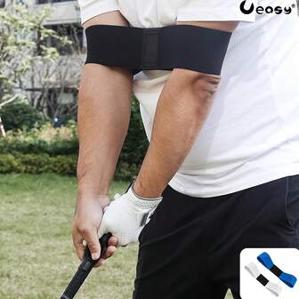 Ueasy Universal Golf Swing Training Arm Band, Golf Swing Training Aid Elastic, Swing Correcting Trainer Band For Golfers Beginners Arm, Aesthetic, Unisex Golf Beginners Practice Accessory, Ideal For Gifting, Suitable For All Skill Levels, Golf Swing Correction Strap, Golf Training Equipment, Golf Training Aid, Adjustable Support, Flexible Construction, Professional Golfers