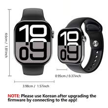 PANDA S10智能手表，IP68级防水，2.08英寸高清显示屏，蓝牙通话，血压测量，健身追踪，睡眠监测，兼容安卓和iOS系统，380mAh电池，适合日常佩戴/运动/送礼 - 白色 - 查看 3