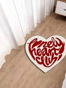 独家定制,喜盛专享,1pc字母地毯,“All You Need Is Love”地毯,心形地毯,蓝色心形,红色心形彩色地毯,仿羊绒地毯,柔软蓬松质感,多功能时尚创意家居地毯,客厅地毯,卧室地毯,玄关地毯,厨房地毯,浴室地毯,游戏室地毯,书房地毯;可机洗,耐脏,抓绒地毯,秋冬地毯,加厚/毛绒 - 白紅色 - 查看 4