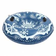 TFCFL 3pcs Round Snow Sleds PVC Ski Circle Inflatable Sled 40inch For Adult - Blue and White - View 5