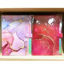 Stylish Funky File Organizer With 5 Pockets And 16 Labels, Natural Marble Expanding File Folder, Make Your Study, Life And Work Be Different - 8 Patterns Optional Back To School,Back To School,School Supplies