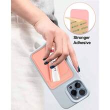 Lip Gloss Phone Case Holder 5 Pack, Silicone Lip Gloss Phone Card Holder Back For Cell Phones(Red) - Green - View 7