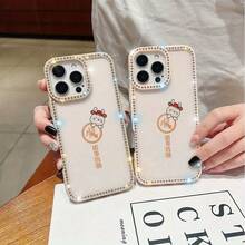 Funda para teléfono 1PC Teléfono Bling de Doble Cara, Parte Trasera Dura Suave a Prueba de Golpes, Multicapa, TPU + PC, Compatible con 16/15/14/13/12/11 Pro/Plus - transparente - Ver 6