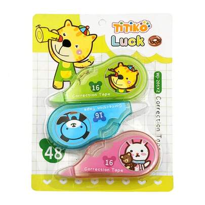 Kit de papelería con 3 correctores de cinta, diseño de animales animados, correctores escolares , set de papelería con cinta correctora, útiles escolares creativos, correctores con dibujos de animales, accesorios escolares , corrector de cinta para tareas, material escolar decorativo, correctores de animales para niños, papelería divertida, kit de útiles escolares para niños y niñas, corrector de cinta original, papelería con temática animal, regalos escolares infantiles, corrector de errores para estudiantes, productos escolares con diseños animados, set de corrección infantil con animales tiernos, herramientas escolares para corregir errores, corrector adhesivo con forma de animal, útiles escolares con estilo animado, set creativo para niños, corrector escolar de fácil uso, cinta correctora para estudiantes, accesorios de escritorio con animales, correctores portátiles infantiles, útiles de oficina escolares