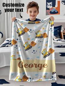 1 件可定制文字羊毛毯，适合作为送给女孩、男孩、成人、情人节的礼物，轻盈、柔软、温暖，非常适合母亲节、生日、儿童节、父亲节、毕业典礼、婚礼、圣诞节、家庭沙发、床、车、卧室、客厅使用