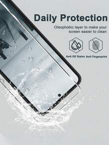 2 件/套屏幕保护膜适用于 A36/A56/A22/A03/32/A52/A80/A70 手机，防刮防震屏幕保护必备品，适用于日常防护、办公室、家用手机屏幕保护膜手机配件防水钢化玻璃防摔防摔防指纹全覆盖 - 白色 - 查看 10