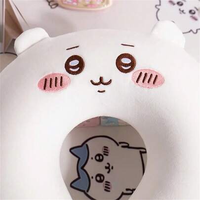 Miniso Comfortable Memory Foam U-Shaped Neck Pillow Kawaii Travel Pillow Chiikawa USAGI Hachiware Nap Pillow Gifts Japanese Style
