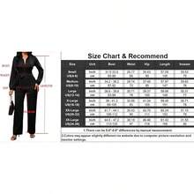Jumpsuits For Women Formal Sexy Elegant Long Straight Pants Busineess Party Jumpsuit With Belt Pockets - 橘色 - 查看 6