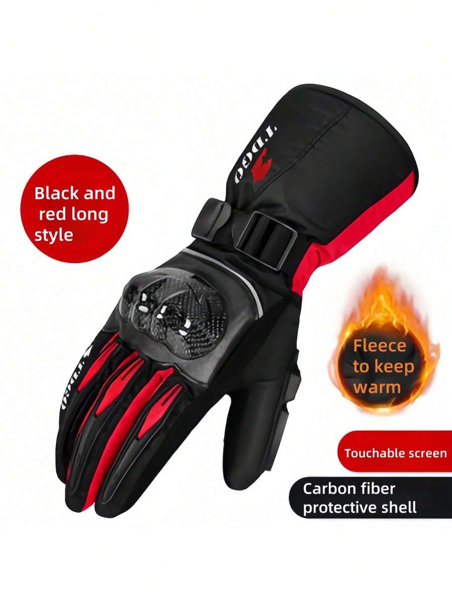 GP-PRO Motorcycle Gloves Men Genuine Leather Racing Moto Gloves Wear-Resistant Motorcross Gloves Breathable Moto Hard Knuckle Touchscreen Gloves - Multicolor - View 1