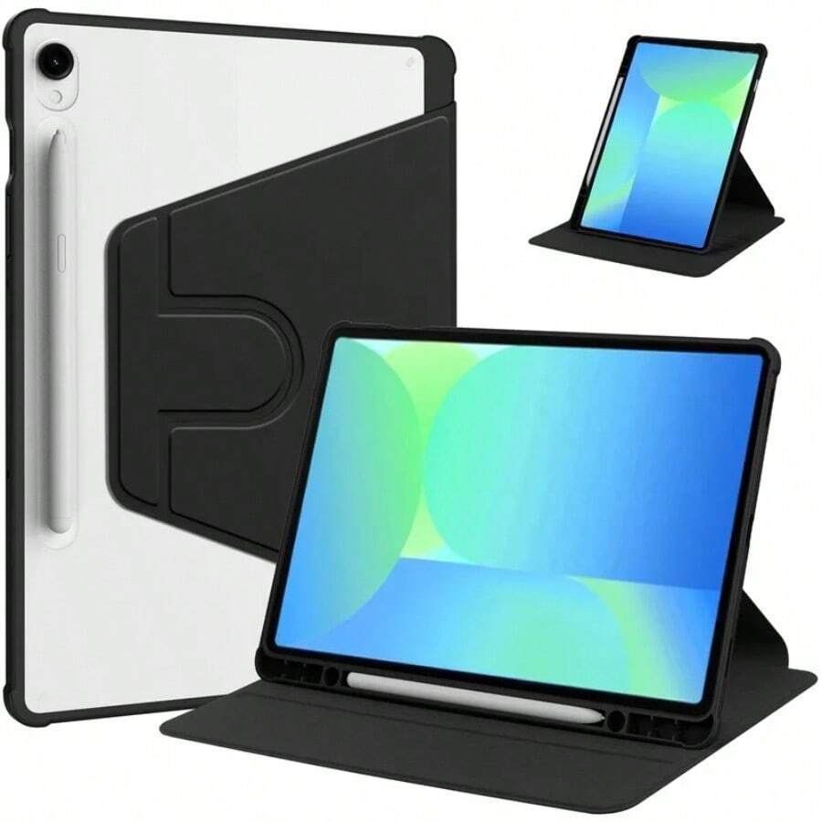For S.Amsung GalaxyTab S10 FE 10.9 Inch 2025 -X520 Rotation Cover For Tab A9 + Plus S9 Fe 10.9" S9 11 Inch Case With Pencil Holder