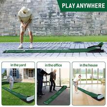 Suwequest Golf Putting Indoor Mat GolfHitting Mat Golf Home Outdoor PracticeTraining Aid Equipment.Washable Anti-Slip Golf Accessories - Multicolor - View 5