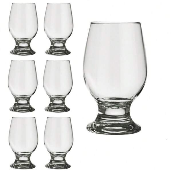Jogo De Copos Vidro Cerveja Suco Agua Chopp 320 Ml 6 Unids