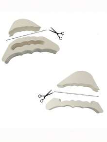 2/4件/套 柔软海绵鞋头垫，可调节，适用于高跟鞋和护士鞋，柔软鞋码调节器，海绵鞋头填充物，鞋子防滑配件隔热，闺蜜节、小狗、嘉年华、派对装饰 - 彩色 - 查看 8