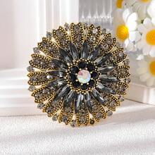 1 件复古优雅花环和十字架设计胸针，精致时尚配饰，适合女士服装、外套、夹克 - 适合作为礼物礼服配饰别针用于衣服包饰背包用于学校办公室配饰衬衫珠宝万圣节衣服别针有趣可爱的教师礼物服装配饰包饰 - 彩色 - 查看 25