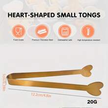 1 个心形硅胶冰格 - 10 孔心形冰格，适用于巧克力、布丁、果冻和糖果 | 灵活的手动模具，适用于冰箱、厨房配件、冰箱冰格，易于脱模，可重复使用 - 彩色 - 查看 8