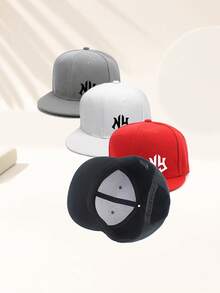 Mũ lưỡi trai unisex in họa tiết NY, kiểu dáng thường ngày, có khóa điều chỉnh, vành bằng, phong cách hip hop, thích hợp cho du lịch, nghỉ mát, thể thao, bãi biển, trường học, du thuyền, phong cách Y2K, món quà Giáng sinh tuyệt vời nhất. - Kim 400 nhiều màu - Xem 8