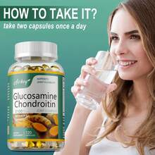 BUPORAI Glucosamine Chondroitin - Joint Support Supplement With Turmeric & Boswellia For Joints, Bones, Knees & Mobility, Triple Strength Glucosamine Sulfate  - 120pcs - 120粒膠囊 - 查看 7