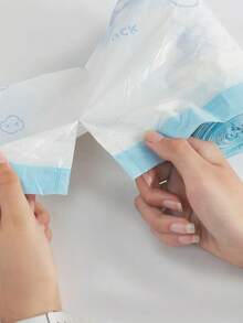 1 卷（约 65 件-75 件）随机可爱兔子抽绳垃圾袋，加厚厨房印花垃圾袋，100 个 - 彩色 - 查看 6