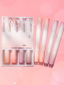 4支装彩色荧光笔，大容量荧光笔，学生文具彩色荧光笔