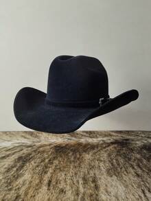 Unisex American Rodeo Velvet 10 Brim Country Hat - màu đen - Xem 3