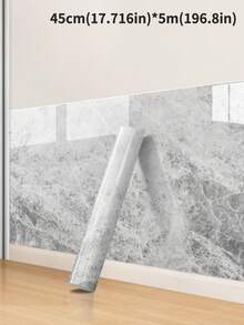 1 rotolo di carta da parati impermeabile con motivo marmorizzato, realizzata in materiale PVC, rimovibile e ritagliabile, adatta per la decorazione di pareti, adesivi e sticker da parete, ideale per decorare bagni, toilette, docce, soggiorni e cucine