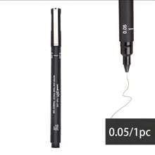 1 pieza Bolígrafo de punta micro de precisión / Bolígrafo de línea fina / Bolígrafo de dibujo técnico - Punta mediana impermeable, no tóxico, adecuado para bocetos y documentos de oficina, útiles escolares, de vuelta a la escuela