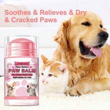 2 pièces de crème de protection pour les coussinets des pattes de chien et de chat, protecteur de coussinets léchable, convient aux chiens et aux chats, hydratant pour les coussinets des pattes, le nez et les coudes, protection hivernale, répare les gerçures, crème léchable pour animaux de compagnie.