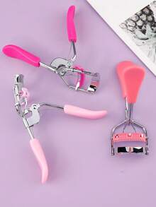 1个带内置梳子的睫毛夹，假睫毛辅助器，专业睫毛夹，强力定型，打造清晰轮廓，美化眼部，打造浓密睫毛，附赠额外橡胶垫，适合日常妆容的睫毛修饰工具 - 彩色 - 查看 9