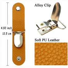 1PC Outdoor Backpack Luggage Storage Clip, PU Leather Multi-Purpose Accessory