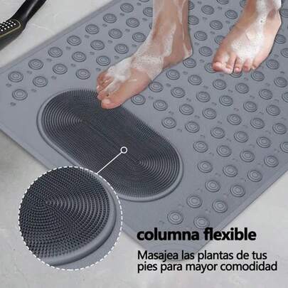 Alfombrilla para Bañera Alfombrilla de Baño Antideslizante Alfombrilla Antideslizante de Silicona para Baño con Ventosas esteras exfoliantes para bañera y Ducha,Alfombra de baño con masaje, antideslizante, para ducha. Alfombra para el pie con ventosas para el baño, decoración de baño de verano,Alfombrilla para Baño Antideslizante Tapete de Baño para Ducha Masaje de Pies Tapete para Regadera con Ventosas y Orificios de Drenaje Alfombrilla para Bañera de Silicona ,Goma Antideslizante Para Piso De Ducha Tina Baño 50*80cm,Fabricada en TPE ecológico, sus ventosas evitan resbalones mientras las cerdas masajean tus pies. Con orificios de drenaje para evitar bacterias y fácil de limpiar,tapete antideslizante tiene orificios de drenaje, lo que proporciona una buena transpirabilidad y previene la formación,