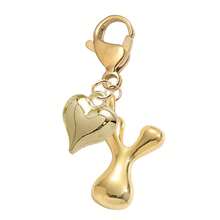 Bubble Letters Cute Necklace Pendant Bag Pendant-Lucky Crystal Pendant Paired With A Golden Heart Pendant, Alphabet Letters A-Z, Shiny Alloy Bag And Backpack Pendant-Perfect Gift For Birthdays And Special Occasions, Key Chain Ring Bag Backpack Pendant Car Pendant Gift For Ladies And Girls, Wallet And Handbag Accessories.Accessories Small Gifts For Women On Birthdays, Valentine's Day, Mother's Day - Multicolor - View 11