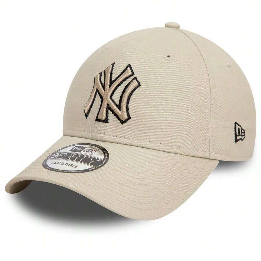 New Era TEAM OUTLINE 9FORTY NEW YORK YANKEES - Cream - Xem 1