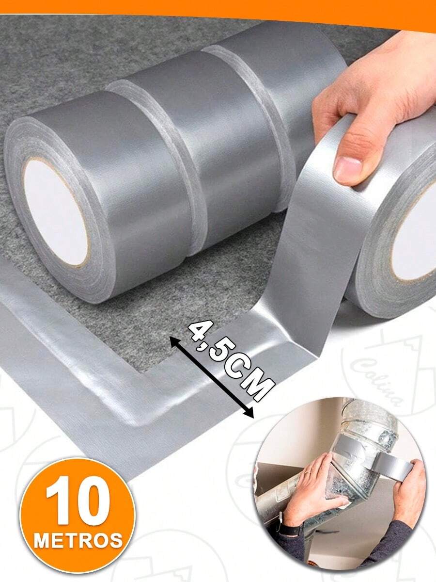 Reinforced Adhesive Silver Tape 10M X 45mm Multipurpose For Repairs Silver - Nhiều màu - Xem 1