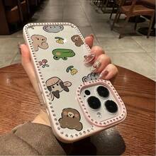 Funda para teléfono 1PC Teléfono Bling de Doble Cara, Parte Trasera Dura Suave a Prueba de Golpes, Multicapa, TPU + PC, Compatible con 16/15/14/13/12/11 Pro/Plus - transparente - Ver 3