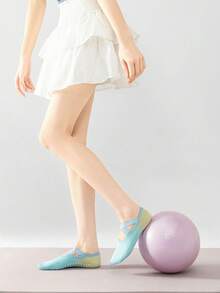 6 pares de calcetines de yoga para mujer con correa cruzada, calcetines de yoga antideslizantes adecuados para entrenamiento de mujer, ballet puro, danza, uso hospitalario