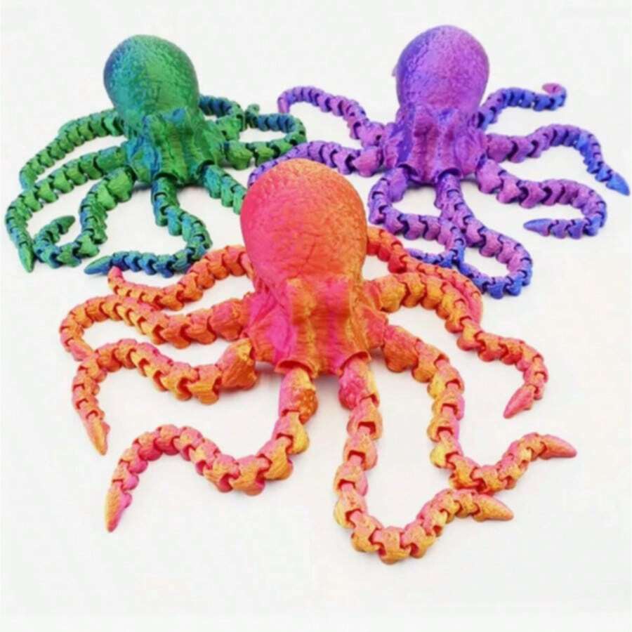 1pc 3D Printed Octopus Decor For Home & Office Desk, Oceanic Animal Desktop Ornament, Christmas, Easter3d Printed, Octopus, 3d Printed Animals, 3d Printed, Octopus, 3d Printed Animals,3d Printed,Octopus,3d Printed Animals,Octopus,3d Printed,3d Printed Animals